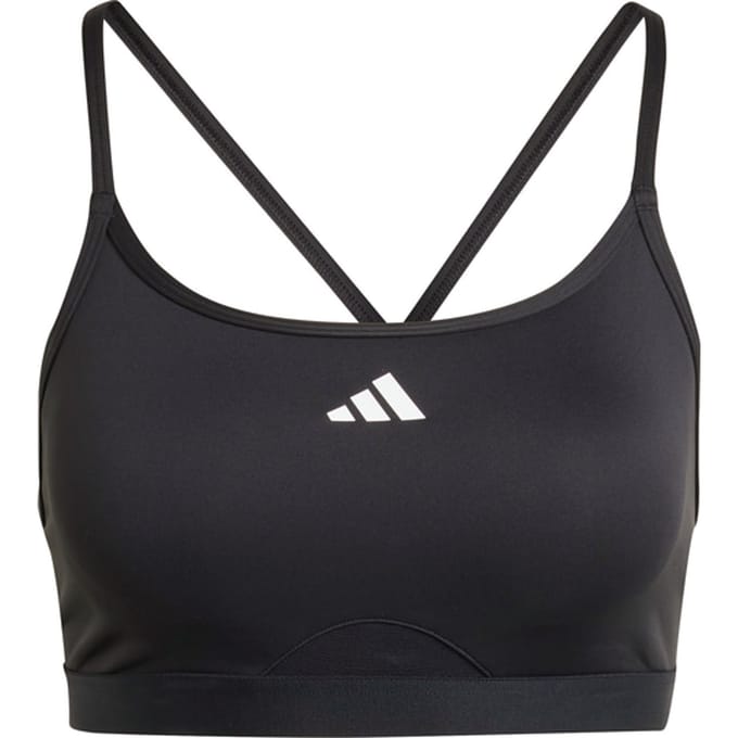Adidas Aeroreact Training 3-stripes Sport-bh Vrouwen Zwart