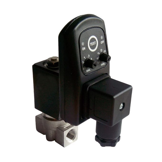 Condens Aftap 1/4'' RVS Analoog 24V DC - CD-014SA-024DC