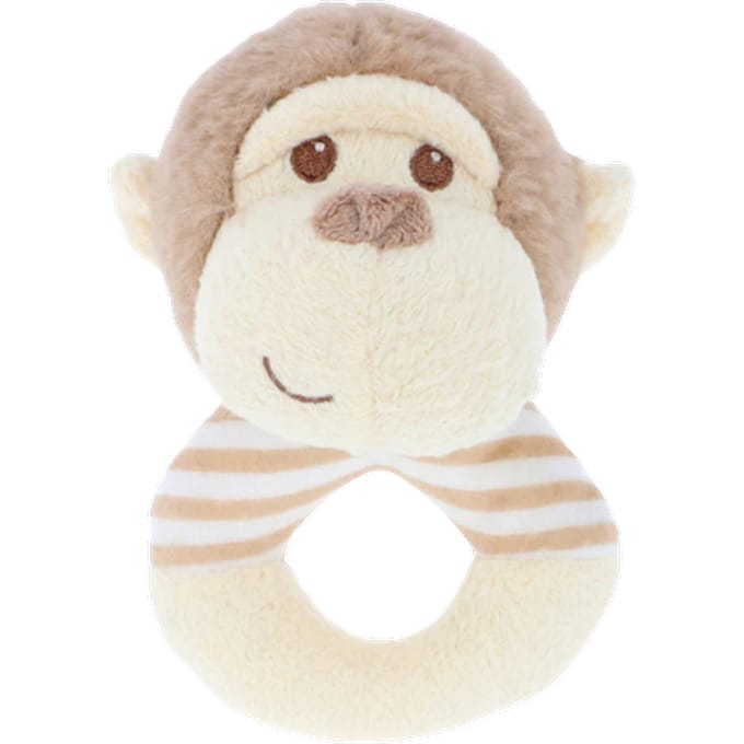 Keel Toys ring Rammelaar aapje - 14 cm - Dieren knuffels
