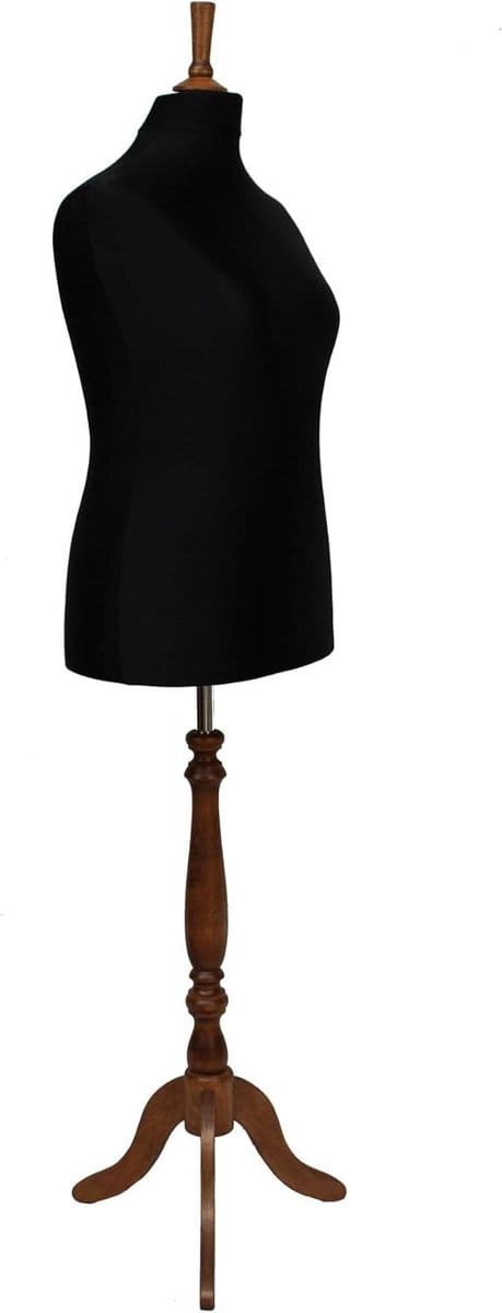 Jurkmal Vrouwelijk - Etalagepop Naaien - Modeontwerp Presentatie - Polystyreen Torso - EU 44/46 - Zwart