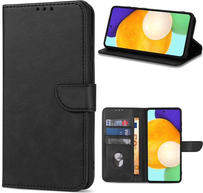 Solidenz hoesje - Geschikt voor Samsung Galaxy S20 FE - Bookcase - Zwart