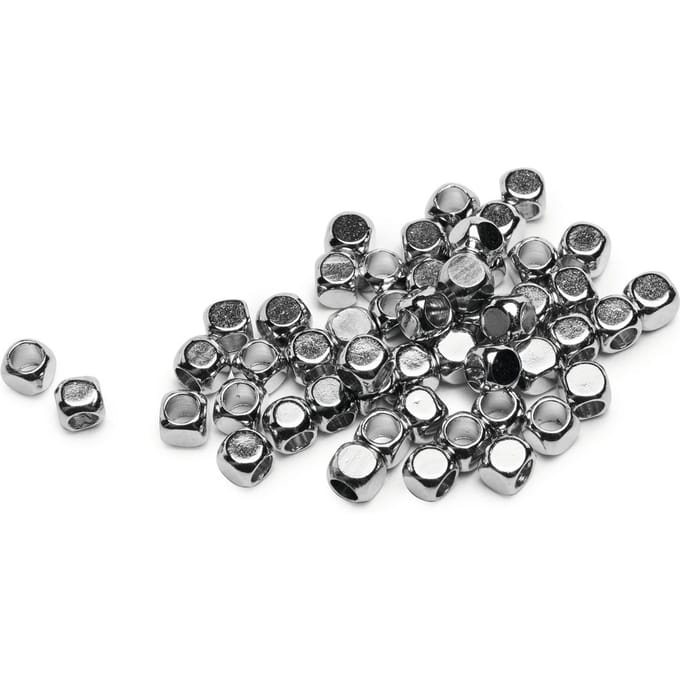 Mini Metaal-Parel "Kubussen", 50 stuks