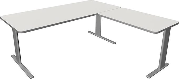 Hoekbureau Unic comfort wit 180x180cm