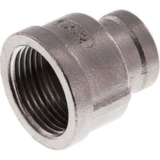 Rp 1'' x Rp 1/2'' RVS Ronde Sok 16 Bar