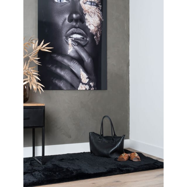 Veer Carpets Vloerkleed gentle black 90 80 x 300 cm