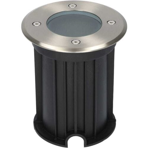 HOFTRONIC Maisy LED Grondspots - Rond - Ø12cm - RVS - GU10 fitting - Excl. lichtbron - IP67 - Tuinspot - Oprit