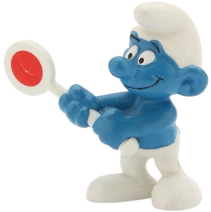 Oversteek smurf - Klaarover smurf - De smurfen - 5,5 cm Schleich