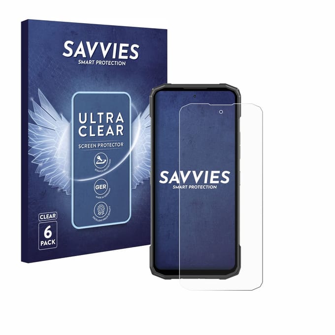 Savvies - Screenprotector voor Doogee Blade 10 Power - Folie Beschermfolie transparant 6 Stuks