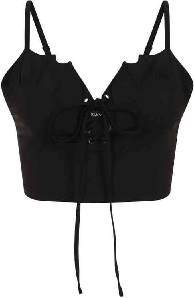 Banned - BERNIA Crop top - M - Zwart