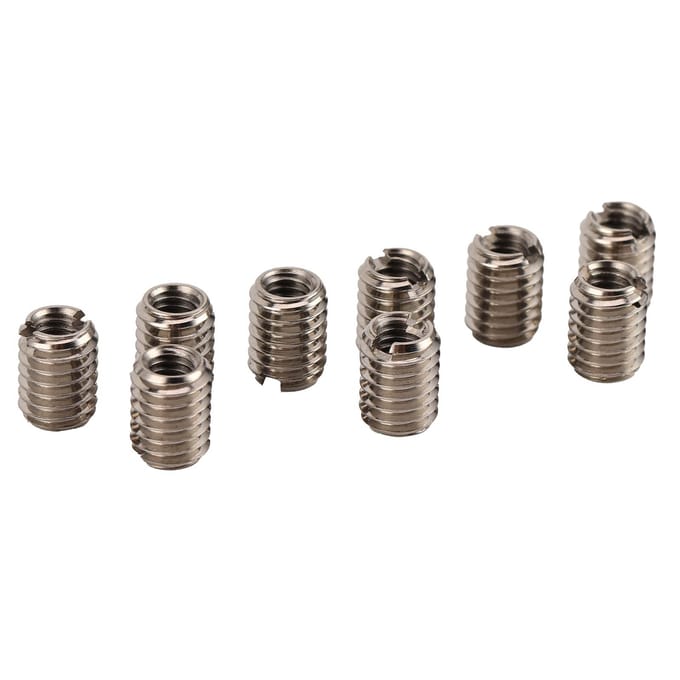 10 stuks RVS Draadinzetstukken Verloopmoer Binnendraad M4x0.7 Buitendraad M6x1.0 met 8mm