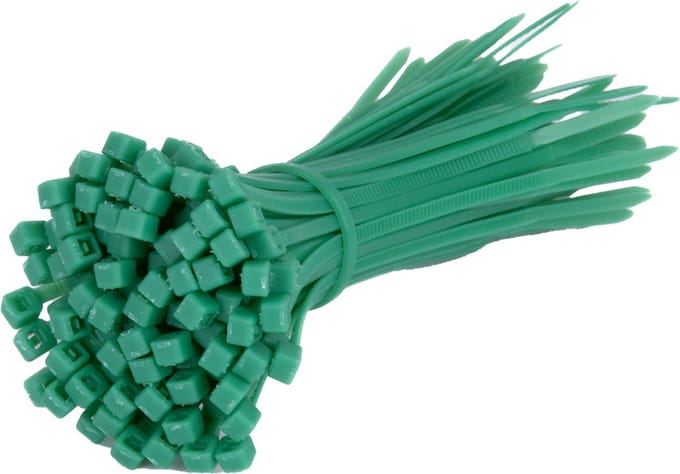 TD47 Kabelbinders 2.5 x 200 mm Groen - Tie wraps - Tyraps