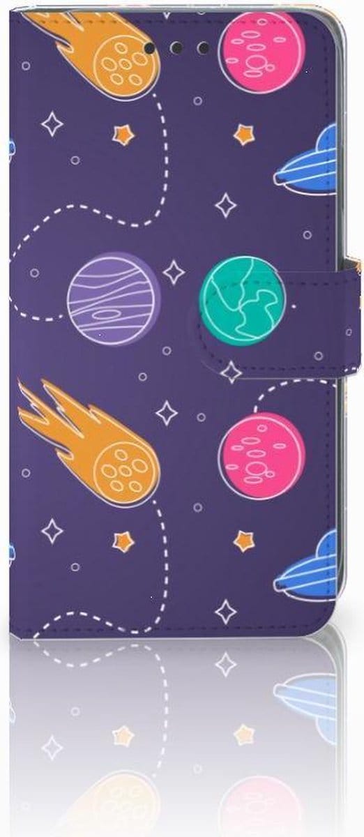 Boekhoesje voor Apple iPhone Xr Wallet Case met Pasjes Space