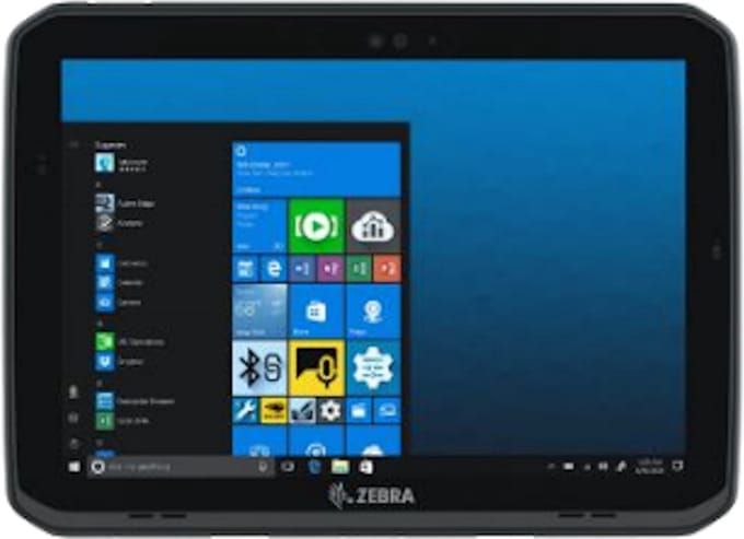 Zebra ET80, 2D, USB, USB-C, BT, Wi-Fi, NFC, Win. 10 Pro