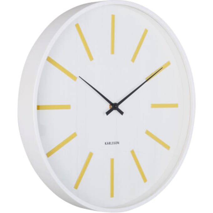 Karlsson - Wall Clock Arruga Retro - Wit - Ø40cm