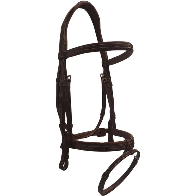 Zadelremsystemen voor paarden zonder teugels Silver Crown Style Chic