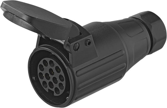 ProPlus Zwevende contrastekker - 13-polig - PVC - zwart - 12V