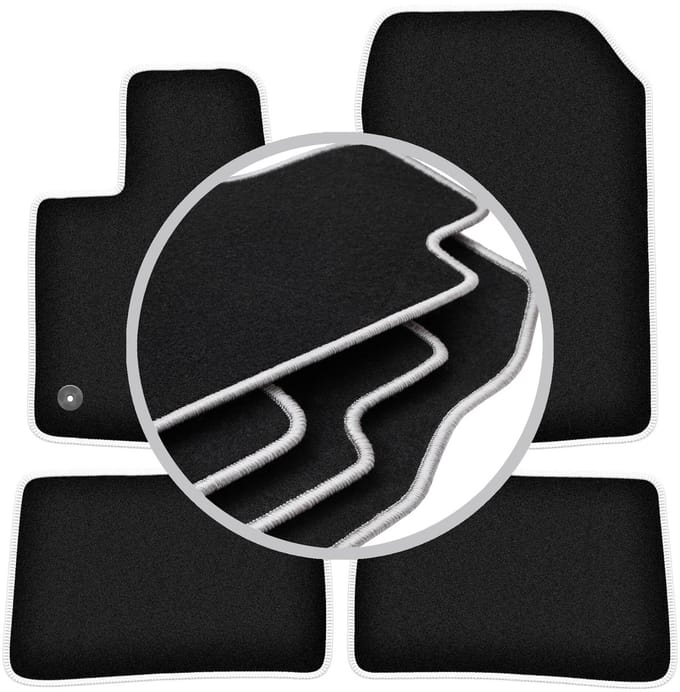 CARLUX-SILVER automatten voor: Renault Twingo II hatchback (2007-2014)