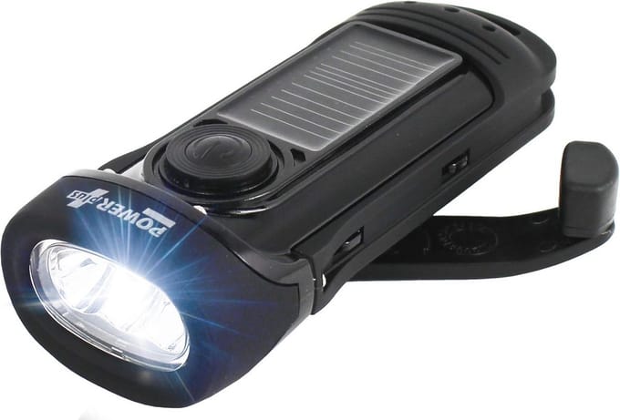 LED Solar en Opwindbare Zaklamp