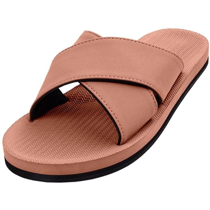 Indosol Roest Essentiële Kruisschuif Slipper Essential Cross Slide - Rust (W6-7) brown