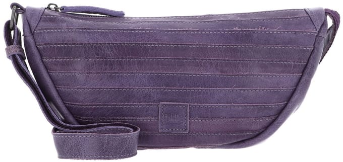 FREDsBRUDER Leren Schoudertas Layer Halfmoon Bag Lavender Paars