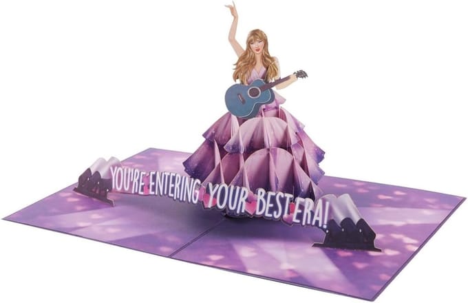 3D pop-up verjaardagskaart voor muziekliefhebbers