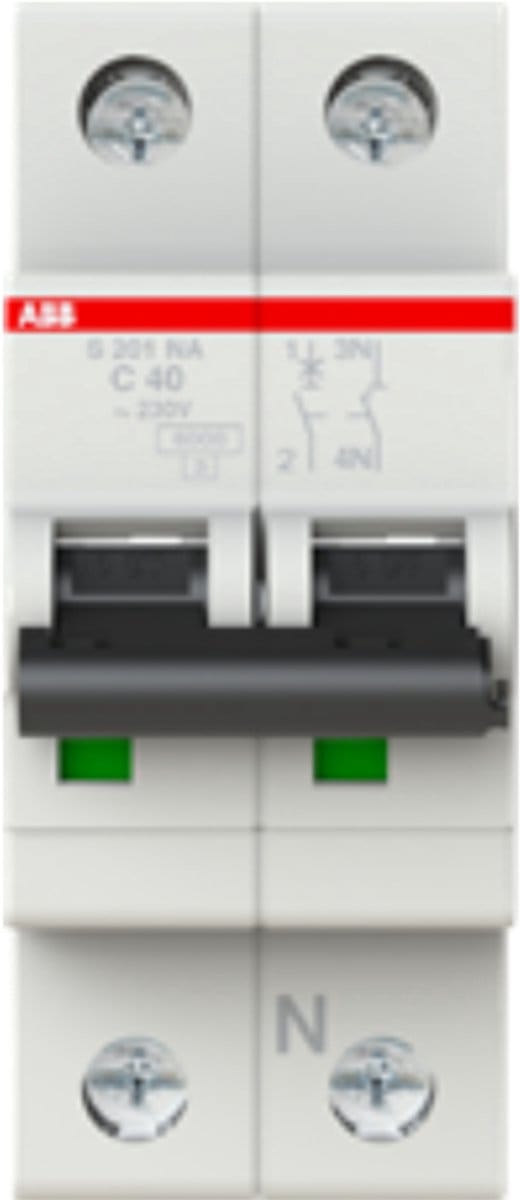 ABB 6 kA Automaat 1p+N C kar 40A