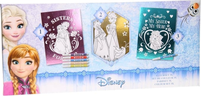 Kleurset Frozen metallic folie