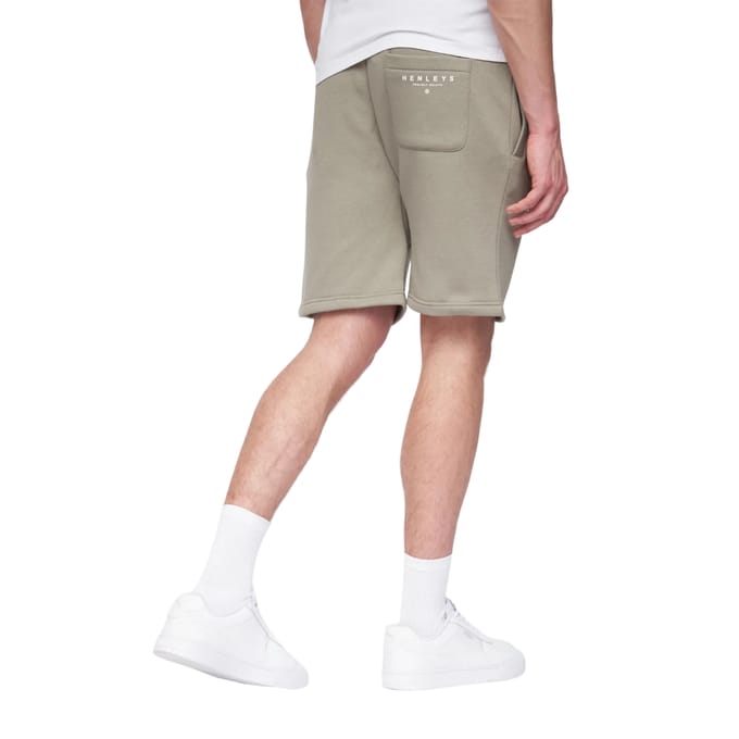 Henleys Heren Metafone Sweat Shorts (Stoffige Olijf)