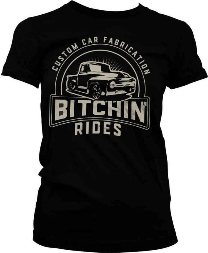 Bitchin' Rides Dames Tshirt -L- Sunset Pick-Up Zwart