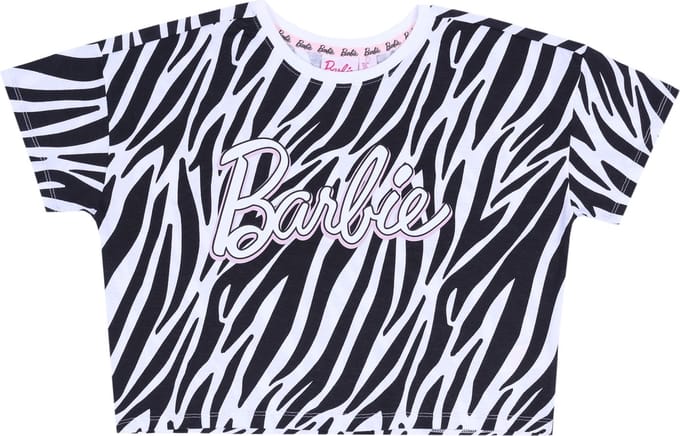 BARBIE wit en zwart kort topje