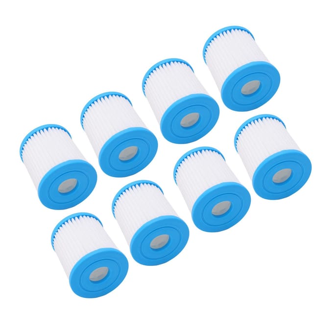 8 Stuks Zwembadfilterpatroon Sterke Filtratiecapaciteit Heavy Duty Polyester Herbruikbaar Zwembad blue