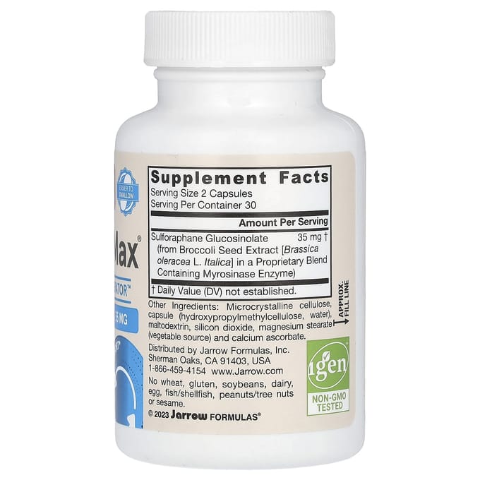 BroccoMax delayed release 60 capsules - broccoli extract (sulforafaan glucosinolaat) | Jarrow Formulas