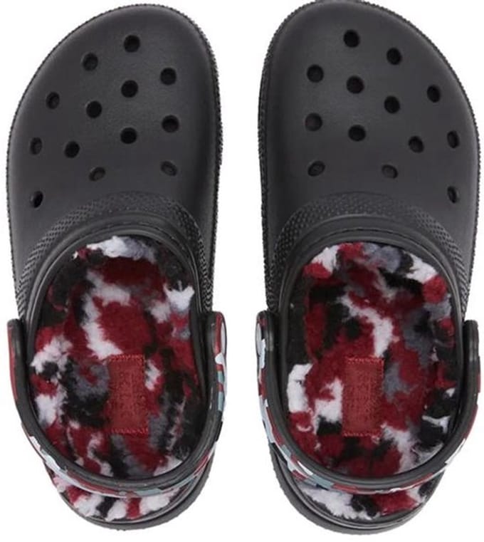 Crocs Classic Lined Camo Zwart Maat 34/35 US J3
