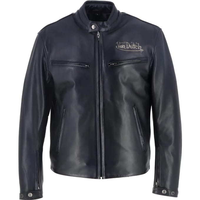Motor leren jas Helstons VD - Basic