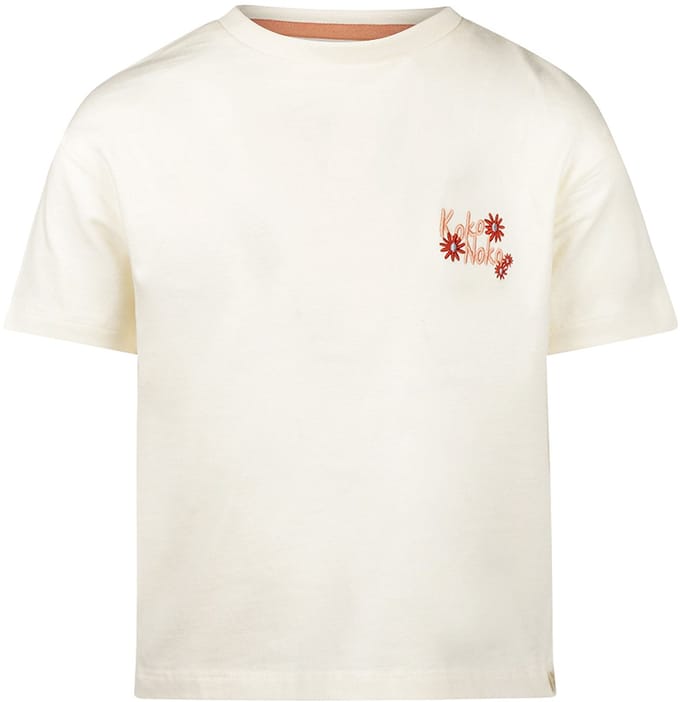 Koko Noko Meisjes Loose Fit T-shirt - Off white