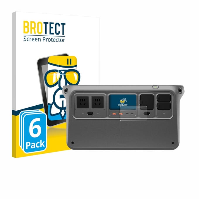 Screenprotector 6 Stuks voor DJI Power 1000 V2 Beschermglas transparant
