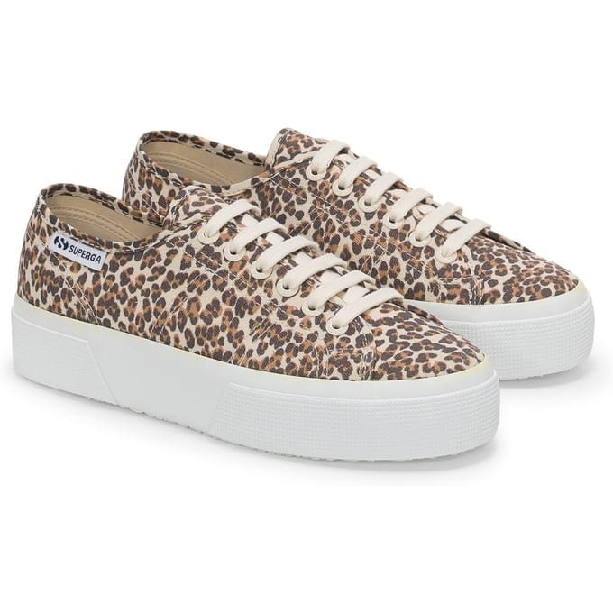 Superga 2740 Leopard Print Canvas Damesluipaard Sneakers