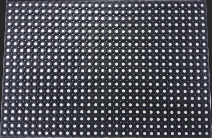 Rubberen deurmat Riyad - Zwart - 50 x 100 cm