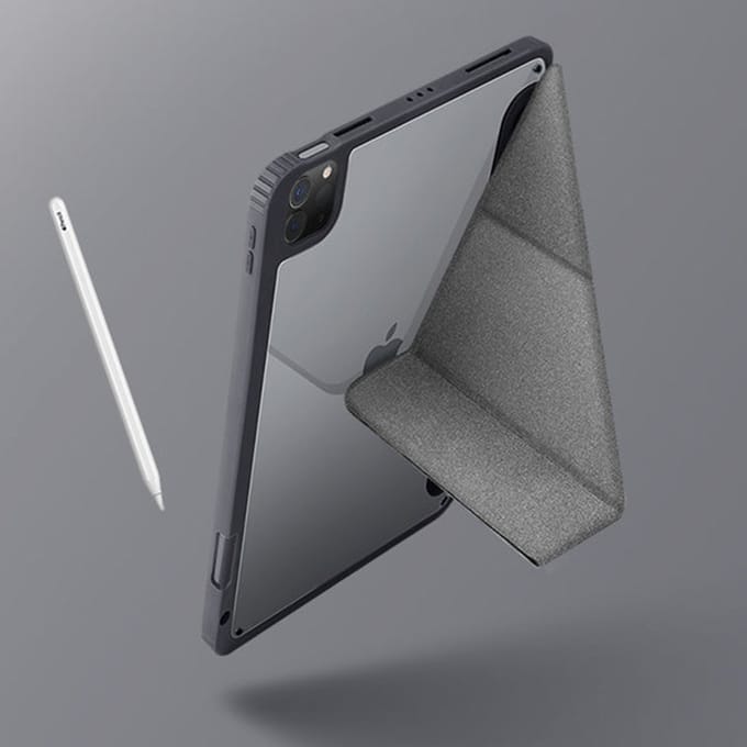 Uniq Moven Case voor de Apple iPad Pro 11 (2025) M5 / (2024) M4 - Charcoal Grey