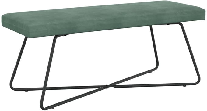 vidaXL - Bank - Zeegroen - 110 - x - 40 - x - 45 - cm - fluweel
