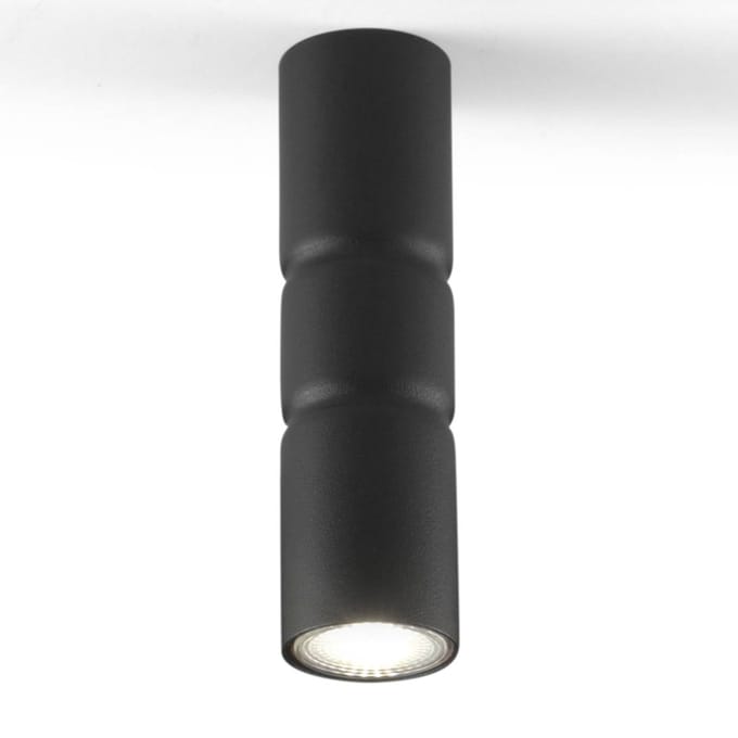 Metallux Opbouw plafondlamp Turbo, vaststaand, zwart