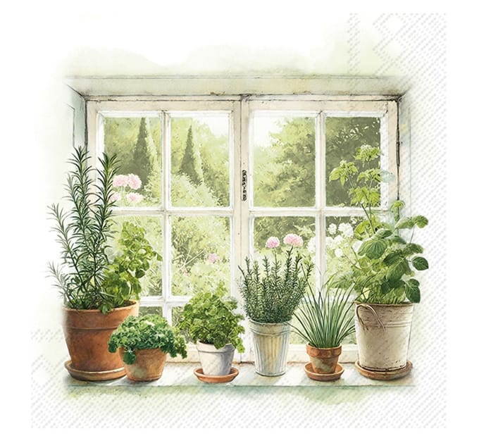 Servet "Homegrown Herbs"