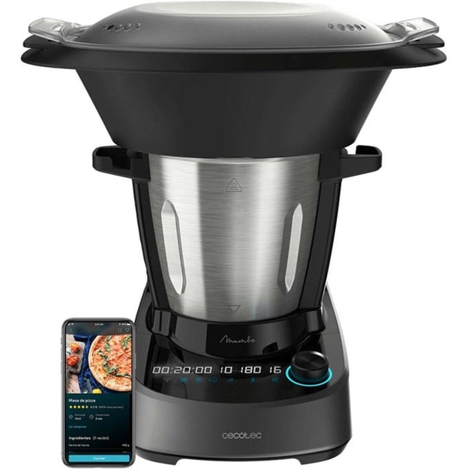 Robot de cuisine - CECOTEC - Mambo 11090 - 1600 W - 3,3 L - 37 fonctions - Gris