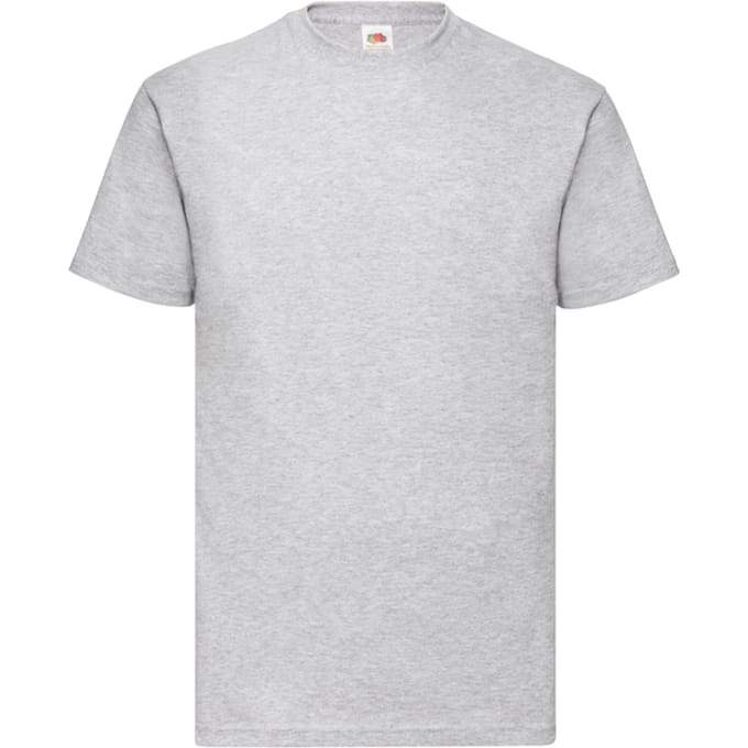 Fruit of the Loom Heren Valueweight Heather T-shirt (Heide Grijs)