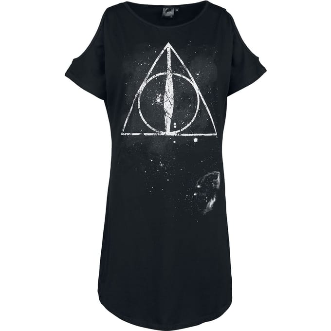 Harry Potter Mini-jurk - Deathly Hallows - S - voor Vrouwen - zwart