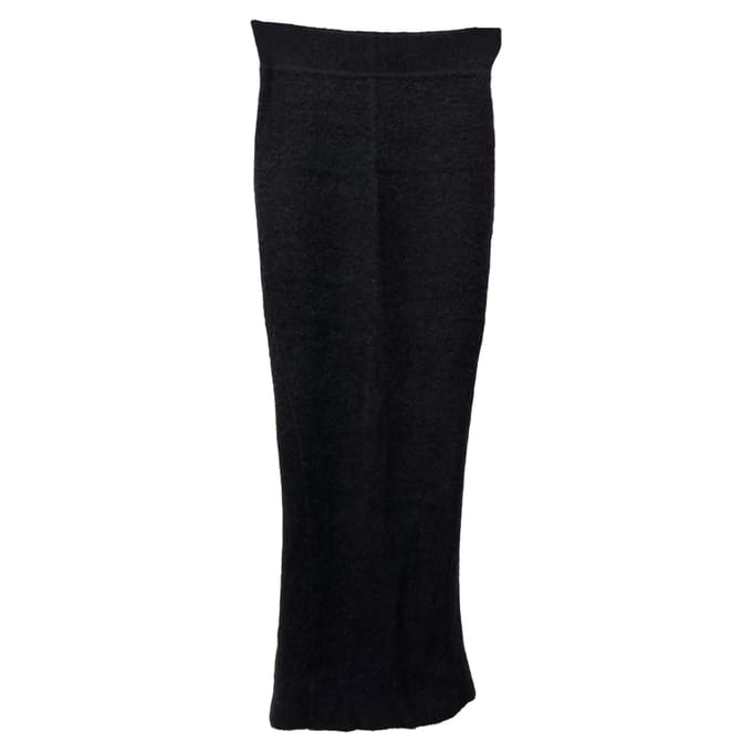 Rick Owens Porterville Pillar maxi-rok in zwart kasjmier