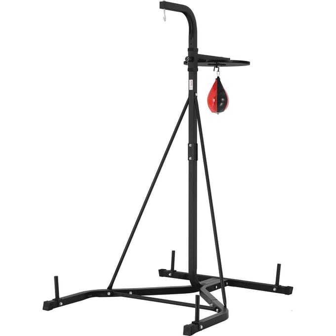 2-in-1 Zwaar Uitvoering Bokszak Frame Boksen Bokszak Fitness Standaard Staal