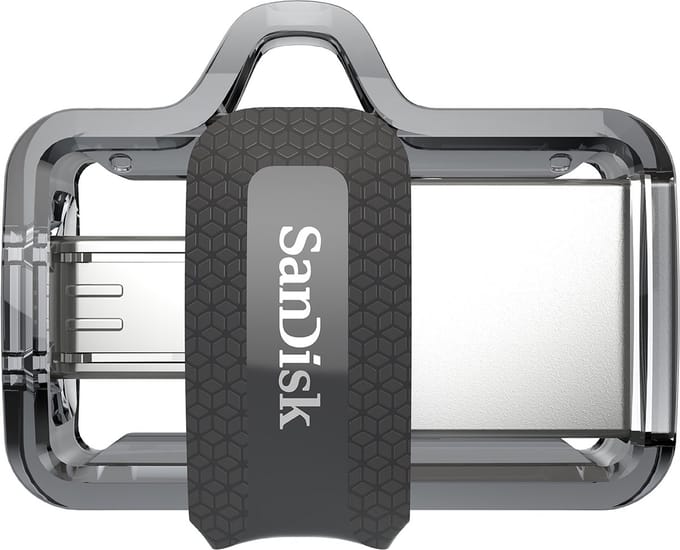 SanDisk Ultra® Dual Drive m3.0 USB-stick smartphone/tablet Meerdere kleuren 32 GB USB-A 3.2 Gen 1