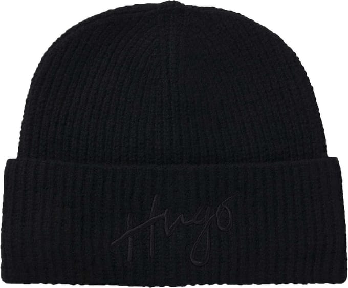 HUGO Dop Socialy Hat Black Zwart