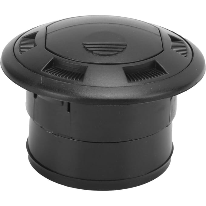 Déflecteur de sortie d'air de tableau de bord 75 mm Noir Rond Universel pour Bus Camping-car